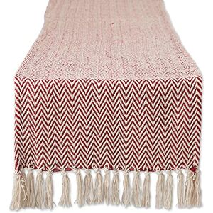DII Geweven Basic Tafelblad Collectie, Chevron Tafelloper, 15x72, Barn Red DII Geweven Basic Tafelblad Collectie, Chevron Tafelloper, 15x72, Barn Red