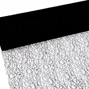 Deko AS GmbH Spiderweb Mesch Tafelloper Tafelband 30cm zwart rol 25m 67 017-R 300 Deko AS GmbH Spiderweb Mesch Tafelloper Tafelband 30cm zwart rol 25m 67 017-R 300