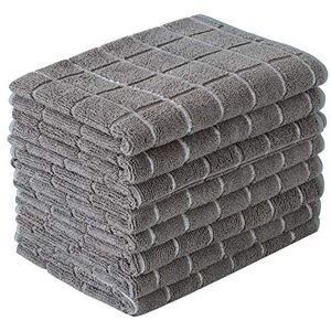 HYER KITCHEN Microvezel theedoeken zacht, super absorberend en pluisvrij, keukenhanddoeken 8 stuks (groen met rasterpatroon), 66 x 45,7 cm HYER KITCHEN Microvezel theedoeken zacht, super absorberend en pluisvrij, keukenhanddoeken 8 stuks (groen met rasterpatroon), 66 x 45,7 cm