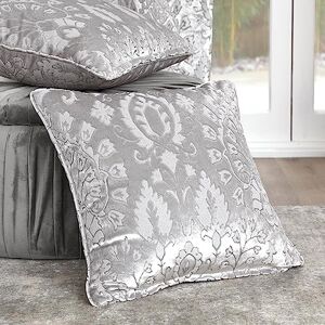 Curtina Trinity Jacquard Gevuld Kussen 43 x 43cm in Zilver Curtina Trinity Jacquard Gevuld Kussen 43 x 43cm in Zilver