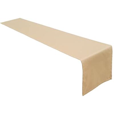 Lemos Home Hoogwaardige tafelloper, tafellinnen van 100% katoen, collectie concept, kleur en grootte naar keuze (tafelloper 40x180cm, camel) Lemos Home Hoogwaardige tafelloper, tafellinnen van 100% katoen, collectie concept, kleur en grootte naar keuze (tafelloper 40x180cm, camel)