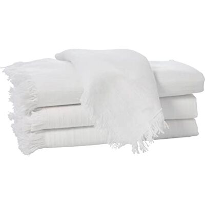 Penguin Home ® Set van 4 katoenen servetten 100% katoen milieuvriendelijk duurzaam herbruikbare servetten dagelijks gebruik als gevlamde stoffen servetten met franjes Maat: 40x40cm Kleur: Penguin Home ® Set van 4 katoenen servetten 100% katoen milieuvriendelijk duurzaam herbruikbare servetten dagelijks gebruik als gevlamde stoffen servetten met franjes Maat: 40x40cm Kleur: