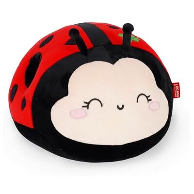 Legami Superzacht! Kussen motief Ladybug, Opening om de handen te verwarmen, ultrazacht, cadeau-idee, L 25 x H 26 x B 33 cm Legami Superzacht! Kussen motief Ladybug, Opening om de handen te verwarmen, ultrazacht, cadeau-idee, L 25 x H 26 x B 33 cm