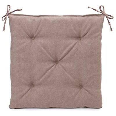 Gözze Zitkussen met bevestigingsbanden, stoelkussen, gewatteerd, Darco, 40 x 40 x 4 cm taupe Gözze Zitkussen met bevestigingsbanden, stoelkussen, gewatteerd, Darco, 40 x 40 x 4 cm taupe