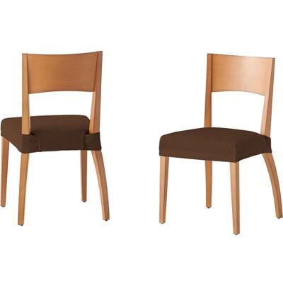 ECOMMERC3 Set van 6 antislip stoelhoezen, gevoerde en verstelbare stoelhoezen, 100% gemaakt in Spanje, elastisch en zeer zacht ECOMMERC3 Set van 6 antislip stoelhoezen, gevoerde en verstelbare stoelhoezen, 100% gemaakt in Spanje, elastisch en zeer zacht