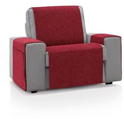 ECOMMERC3 Bankhoes voor 1-zits, 55 x 220 cm, bankovertrek, zacht, 100% gemaakt in Spanje, kleur: rood ECOMMERC3 Bankhoes voor 1-zits, 55 x 220 cm, bankovertrek, zacht, 100% gemaakt in Spanje, kleur: rood