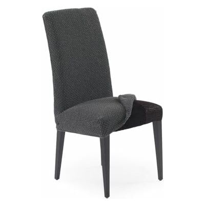 SOFASKINS ® PackX2 Eetkamerstoelhoezen, super elastisch, exclusief design, ademend en duurzaam, hoes met rugleuning, eenvoudig aan te brengen, maat 40-60 cm, donkergrijs SOFASKINS ® PackX2 Eetkamerstoelhoezen, super elastisch, exclusief design, ademend en duurzaam, hoes met rugleuning, eenvoudig aan te brengen, maat 40-60 cm, donkergrijs