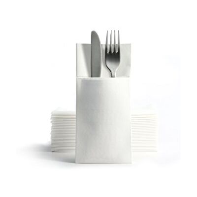 Alvotex CHIC Airlaid 50 bestekservetten bestekzakken, doekachtig, hoogwaardige wegwerpservetten, 39x40cm, wit Alvotex CHIC Airlaid 50 bestekservetten bestekzakken, doekachtig, hoogwaardige wegwerpservetten, 39x40cm, wit