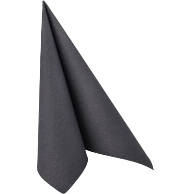 PAPSTAR Royal Collection, #10452, servetten, zwart, 40 x 40 cm, 1/4 gevouwen, ideaal voor gastronomie, huishouden of feesten, #10452, 1 x 50 stuks PAPSTAR Royal Collection, #10452, servetten, zwart, 40 x 40 cm, 1/4 gevouwen, ideaal voor gastronomie, huishouden of feesten, #10452, 1 x 50 stuks