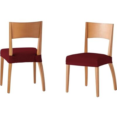 ECOMMERC3 Set van 6 antislip stoelhoezen, gevoerde en verstelbare stoelhoezen, 100% gemaakt in Spanje, elastisch en zeer zacht ECOMMERC3 Set van 6 antislip stoelhoezen, gevoerde en verstelbare stoelhoezen, 100% gemaakt in Spanje, elastisch en zeer zacht