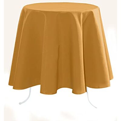 Mosterd Ronde Tafelkleed - 180cm - Frankrijk Mosterd Ronde Tafelkleed - 180cm - Frankrijk