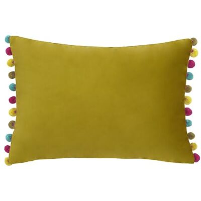 Paoletti Fiesta Velvet Pom Pom Veer rijk gevuld kussen Paoletti Fiesta Velvet Pom Pom Veer rijk gevuld kussen