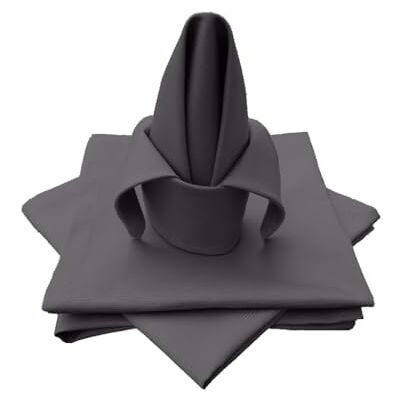 Lemos Home Hoogwaardige stoffen servetten tafelkleed 4 stuks van 100% katoen collectie concept, kleur en grootte naar keuze (stoffen servet set van 4-45x45cm, basaltgrijs) Lemos Home Hoogwaardige stoffen servetten tafelkleed 4 stuks van 100% katoen collectie concept, kleur en grootte naar keuze (stoffen servet set van 4-45x45cm, basaltgrijs)