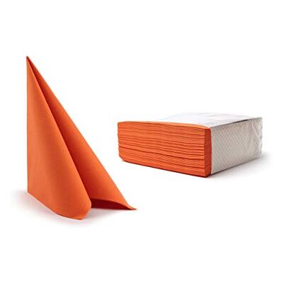 Alvotex CHIC Airlaid 50 servetten, stofachtig, hoogwaardige, wegwerpservetten, oranje, 40 x 40 cm AS40 x 40 cm Alvotex CHIC Airlaid 50 servetten, stofachtig, hoogwaardige, wegwerpservetten, oranje, 40 x 40 cm AS40 x 40 cm