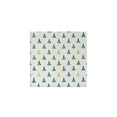 Sleepdown Winter Dennenbomen Tafelservetten Metallic Detail 100% Katoen Pack van 4 Naturel 45 x 45 cm (18 "x18") Sleepdown Winter Dennenbomen Tafelservetten Metallic Detail 100% Katoen Pack van 4 Naturel 45 x 45 cm (18 "x18")