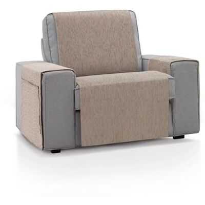 ECOMMERC3 Bankhoes voor 1-zits, 55 x 220 cm, bankovertrek, kleur: beige, zacht, 100% Made in Spain ECOMMERC3 Bankhoes voor 1-zits, 55 x 220 cm, bankovertrek, kleur: beige, zacht, 100% Made in Spain