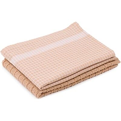 Gozze Set van 2 Katoenen Keukenhanddoeken - Absorberend en Duurzaam Gozze Set van 2 Katoenen Keukenhanddoeken - Absorberend en Duurzaam