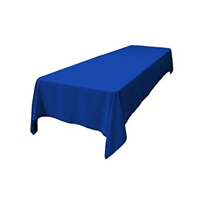 LA Linen La Leinen polyester Popeline tafelkleed, rechthoekig, 60 144-inch, Royal Blue LA Linen La Leinen polyester Popeline tafelkleed, rechthoekig, 60 144-inch, Royal Blue