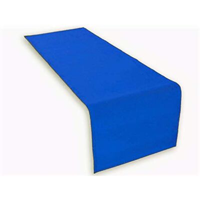 Lemos Home Hoogwaardige katoenen tafelloper. Tafelkleed. Ruime keuze aan kleuren (blauw) Lemos Home Hoogwaardige katoenen tafelloper. Tafelkleed. Ruime keuze aan kleuren (blauw)