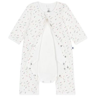 Petit Bateau Babypyjama zonder voeten van katoen, bloemenprint Petit Bateau Babypyjama zonder voeten van katoen, bloemenprint