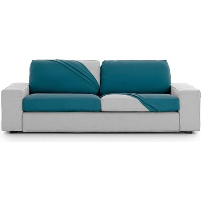 ECOMMERC3 Bi-elastische bankovertrek, maat XL, stoelhoes, kleur Eseraldgroen, aanpasbaar, eenvoudig aan te brengen en te verwijderen, met elastieken ECOMMERC3 Bi-elastische bankovertrek, maat XL, stoelhoes, kleur Eseraldgroen, aanpasbaar, eenvoudig aan te brengen en te verwijderen, met elastieken