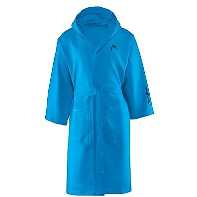 SWEET HOME Head Active badjas voor kinderen, met capuchon en zakken, 7-9 jaar, badjas van microvezel, zacht, ruimtebesparend, absorberend, veelzijdig inzetbaar, voor sport en zwembad, uniform blauw, Uniform SWEET HOME Head Active badjas voor kinderen, met capuchon en zakken, 7-9 jaar, badjas van microvezel, zacht, ruimtebesparend, absorberend, veelzijdig inzetbaar, voor sport en zwembad, uniform blauw, Uniform
