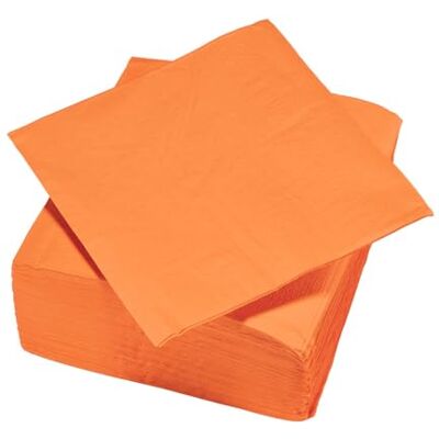 Le Nappage 50 servetten van watten, 33 x 33 cm, 2 V, 100% natuur, oranje, FSC Le Nappage 50 servetten van watten, 33 x 33 cm, 2 V, 100% natuur, oranje, FSC