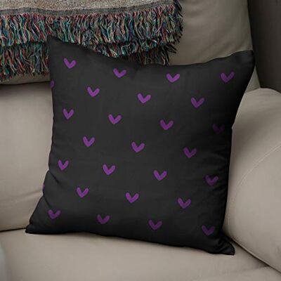 Bonamaison Decoratieve Kussensloop, Paars en zwart Kussenhoezen Bank, Zitkussen, Decoratieve Kussenhoesjes, Kussensloop; Sofa, Slaapkamer, Kantoor, Auto 43x43 Cm Ontworpen en Vervaardigd in Turkije Bonamaison Decoratieve Kussensloop, Paars en zwart Kussenhoezen Bank, Zitkussen, Decoratieve Kussenhoesjes, Kussensloop; Sofa, Slaapkamer, Kantoor, Auto 43x43 Cm Ontworpen en Vervaardigd in Turkije