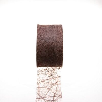 Deko AS GmbH Sizoweb tafelband chocolade 7,9 cm rol 50 meter 64 021-R Deko AS GmbH Sizoweb tafelband chocolade 7,9 cm rol 50 meter 64 021-R