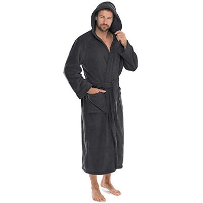 CelinaTex Florida badjas met capuchon L antraciet coral fleece dames saunamantel heren ochtendjas huisjas CelinaTex Florida badjas met capuchon L antraciet coral fleece dames saunamantel heren ochtendjas huisjas