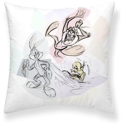BL BELUM BELUM Kussensloop 100% katoen 45 x 45 cm Model Looney Sketch B Kussensloop Looney Tunes Kussensloop Half Panama 100% biologisch katoen BL BELUM BELUM Kussensloop 100% katoen 45 x 45 cm Model Looney Sketch B Kussensloop Looney Tunes Kussensloop Half Panama 100% biologisch katoen