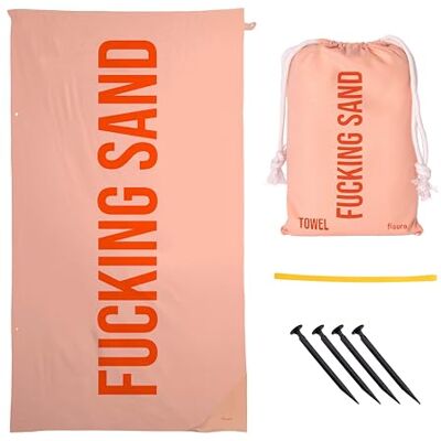 Fisura – Grote strandhanddoek "f*cking sand”. Lichte microvezel handdoek, sneldrogend en zandafstotend. Ideaal voor zwembad, strand, camping of picknick. Origineel cadeau. Afmetingen: 180 x 100 cm. Fisura – Grote strandhanddoek "f*cking sand”. Lichte microvezel handdoek, sneldrogend en zandafstotend. Ideaal voor zwembad, strand, camping of picknick. Origineel cadeau. Afmetingen: 180 x 100 cm.