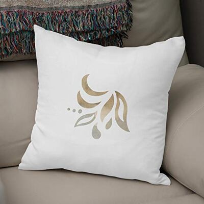 Bonamaison Decoratieve Kussensloop, Kussenhoezen Bank, Decoratieve Kussenhoesjes, Kussensloop; Sofa, Slaapkamer, Kantoor, Auto 43x43 Cm Ontworpen en vervaardigd in Turkije Bonamaison Decoratieve Kussensloop, Kussenhoezen Bank, Decoratieve Kussenhoesjes, Kussensloop; Sofa, Slaapkamer, Kantoor, Auto 43x43 Cm Ontworpen en vervaardigd in Turkije