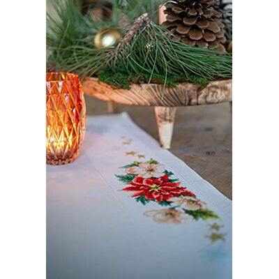 Vervaco Tafelkleed Borduurwerk Kit KERSTBLOEMEN Kruissteek Borduurpakket Kerst Telpatroon 80 x 80 cm Tafellinnen Decor Handwerken Pakket Knutselen voor Volwassenen Creatief Cadeau Vervaco Tafelkleed Borduurwerk Kit KERSTBLOEMEN Kruissteek Borduurpakket Kerst Telpatroon 80 x 80 cm Tafellinnen Decor Handwerken Pakket Knutselen voor Volwassenen Creatief Cadeau