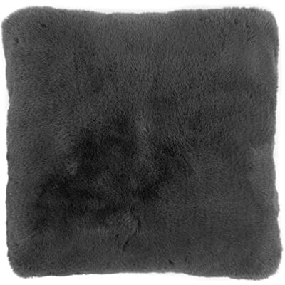 -LUXOR- living Coste Kunstbont sierkussen in schapenvachtlook pluizig knuffelkussen bankkussen voor decoratie woonkamer 40 x 40 cm antraciet 1 stuk -LUXOR- living Coste Kunstbont sierkussen in schapenvachtlook pluizig knuffelkussen bankkussen voor decoratie woonkamer 40 x 40 cm antraciet 1 stuk