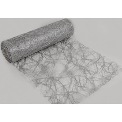 Protinam Sizoweb Tafelloper Tafelband 25 meter rol voor decoratie voor verschillende gelegenheden zoals Pasen, Kerstmis, bruiloft of doop (kleur: zilver, afmetingen: 30 cm x 25 m, bijzonder robuust, afwasbaar) Protinam Sizoweb Tafelloper Tafelband 25 meter rol voor decoratie voor verschillende gelegenheden zoals Pasen, Kerstmis, bruiloft of doop (kleur: zilver, afmetingen: 30 cm x 25 m, bijzonder robuust, afwasbaar)
