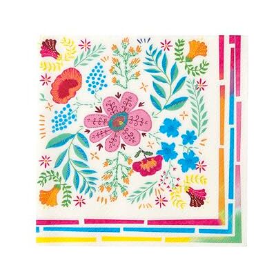 Talking Tables Boho kleurrijke papieren servetten met bloemenprint Wegwerpservietten voor zomer dineren, BBQ, picknick, kinderverjaardag Encanto Party, Festival, NAPKINFLORAL, Pack van 20, 33 x 33 Talking Tables Boho kleurrijke papieren servetten met bloemenprint Wegwerpservietten voor zomer dineren, BBQ, picknick, kinderverjaardag Encanto Party, Festival, NAPKINFLORAL, Pack van 20, 33 x 33