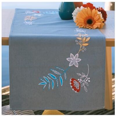Vervaco Borduurpakket Voorbedrukt Tafelloper Borduurwerk Kit BLOEMEN EN TAKKEN Borduurwerk Set 35 x 95 cm Tafellinnen Decor Handwerken Pakket Knutselen voor Volwassenen Creatief Cadeau Vervaco Borduurpakket Voorbedrukt Tafelloper Borduurwerk Kit BLOEMEN EN TAKKEN Borduurwerk Set 35 x 95 cm Tafellinnen Decor Handwerken Pakket Knutselen voor Volwassenen Creatief Cadeau