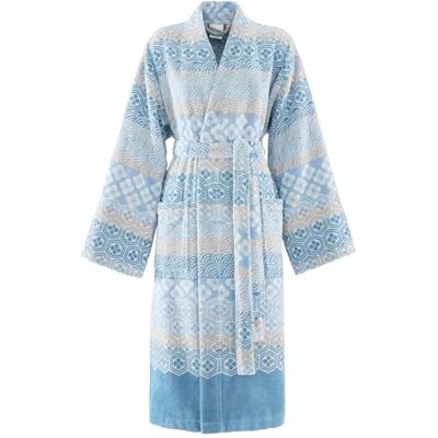 Bassetti HANAMI badjas, 100% katoen, in de kleur Perla G1, maat: L 9329974 Bassetti HANAMI badjas, 100% katoen, in de kleur Perla G1, maat: L 9329974