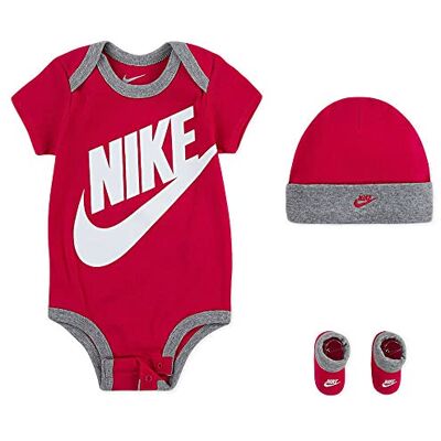 NIKE Hoed, bodysuit en laarsje voor babyjongens, driedelige set sokken NIKE Hoed, bodysuit en laarsje voor babyjongens, driedelige set sokken