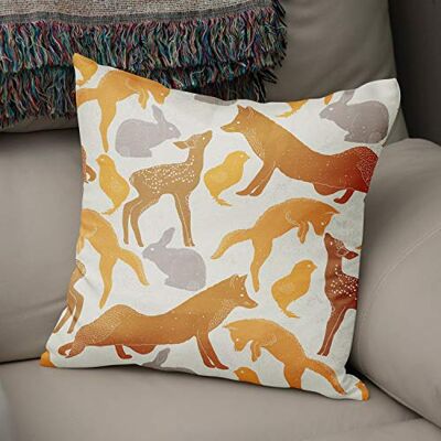 Bonamaison Decoratieve kussenhoes willekeurig patroon, gooien kussenhoezen, home decoratieve kussenslopen voor woonkamer, bank, slaapkamer, grootte: 43x43 cm ontworpen en vervaardigd in Turkije Bonamaison Decoratieve kussenhoes willekeurig patroon, gooien kussenhoezen, home decoratieve kussenslopen voor woonkamer, bank, slaapkamer, grootte: 43x43 cm ontworpen en vervaardigd in Turkije