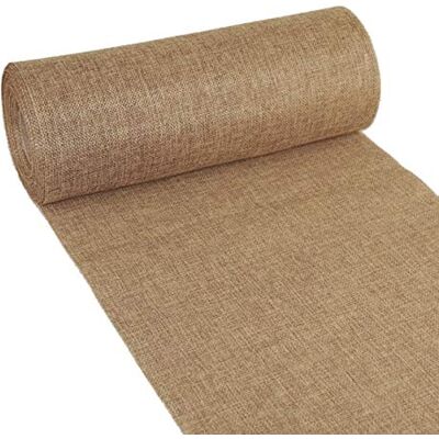 Deko AS GmbH Shabby Chic linnen-look tafelloper, polyester geurloos, cocos, 30 cm x 15 m Deko AS GmbH Shabby Chic linnen-look tafelloper, polyester geurloos, cocos, 30 cm x 15 m
