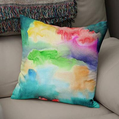 Bonamaison Decoratieve Kussensloop, Aquarel Thema Kussenhoezen Bank, Zitkussen, Decoratieve Kussenhoesjes, Kussensloop; Sofa, Slaapkamer, Kantoor, Auto 43x43 Cm Ontworpen en Vervaardigd in Turkije Bonamaison Decoratieve Kussensloop, Aquarel Thema Kussenhoezen Bank, Zitkussen, Decoratieve Kussenhoesjes, Kussensloop; Sofa, Slaapkamer, Kantoor, Auto 43x43 Cm Ontworpen en Vervaardigd in Turkije