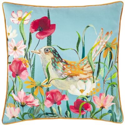 furn. Wylder Nature Marais Vogelweide Bedrukt Chenille Veer Gevuld Kussen Multicolour 45x45cm furn. Wylder Nature Marais Vogelweide Bedrukt Chenille Veer Gevuld Kussen Multicolour 45x45cm