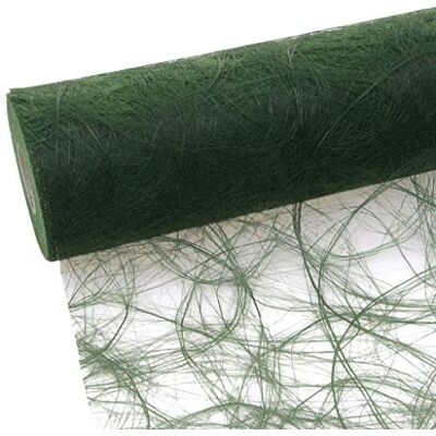 Deko AS GmbH Sizoweb tafelband donkergroen 20 cm rol 25 meter 64 008-R Deko AS GmbH Sizoweb tafelband donkergroen 20 cm rol 25 meter 64 008-R