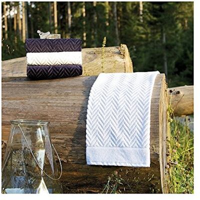Alperna Marineblauw 70x140 Cm - Handdoek Alperna Marineblauw 70x140 Cm - Handdoek
