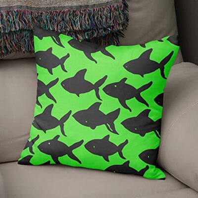 Bonamaison Decoratieve kussenhoes Neon groen & Fume, gooien kussenhoezen, home decoratieve kussenslopen voor woonkamer, bank, slaapkamer, maat: 43x43 cm ontworpen en vervaardigd in Turkije Bonamaison Decoratieve kussenhoes Neon groen & Fume, gooien kussenhoezen, home decoratieve kussenslopen voor woonkamer, bank, slaapkamer, maat: 43x43 cm ontworpen en vervaardigd in Turkije