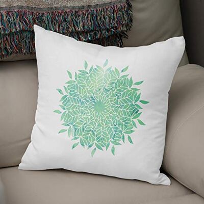 Bonamaison Decoratieve Kussensloop, Kussenhoezen Bank, Decoratieve Kussenhoesjes, Kussensloop; Sofa, Slaapkamer, Kantoor, Auto 43x43 Cm Ontworpen en vervaardigd in Turkije Bonamaison Decoratieve Kussensloop, Kussenhoezen Bank, Decoratieve Kussenhoesjes, Kussensloop; Sofa, Slaapkamer, Kantoor, Auto 43x43 Cm Ontworpen en vervaardigd in Turkije