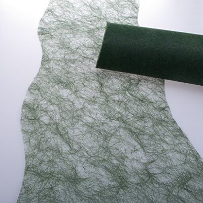 Deko AS GmbH Sizoflor 008-R Tafelband gegolfde snede donkergroen ca. 25 cm rol 25 meter Deko AS GmbH Sizoflor 008-R Tafelband gegolfde snede donkergroen ca. 25 cm rol 25 meter