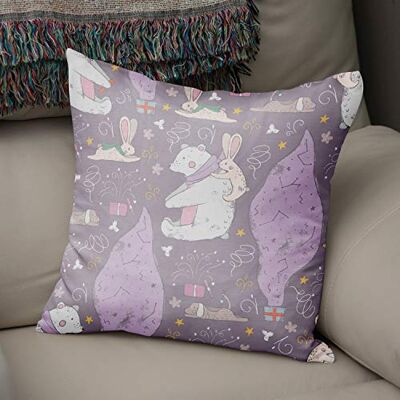 Bonamaison Decoratieve kussenhoes willekeurig patroon, gooien kussenhoezen, home decoratieve kussenslopen voor woonkamer, bank, slaapkamer, grootte: 43x43 cm ontworpen en vervaardigd in Turkije Bonamaison Decoratieve kussenhoes willekeurig patroon, gooien kussenhoezen, home decoratieve kussenslopen voor woonkamer, bank, slaapkamer, grootte: 43x43 cm ontworpen en vervaardigd in Turkije